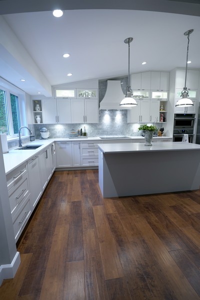 Bright Kitchen renovated by Stylux Construction 