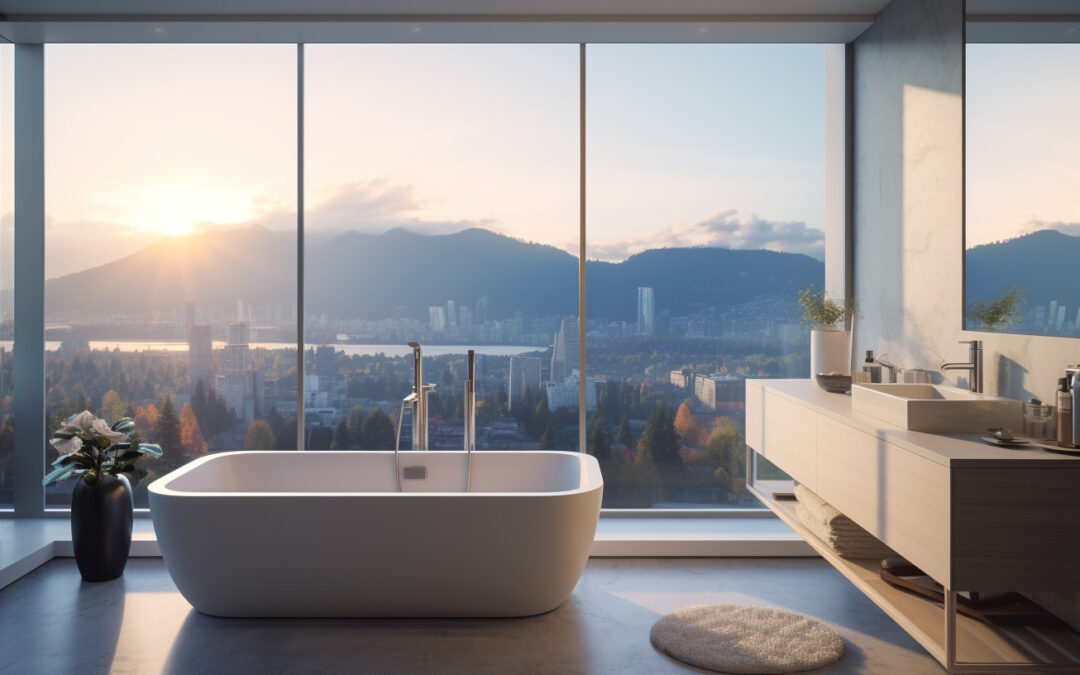 Luxurious bathroom renovation in North Vancouver