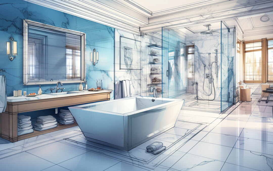 Modern bathroom renovation showcasing spa-like ambiance